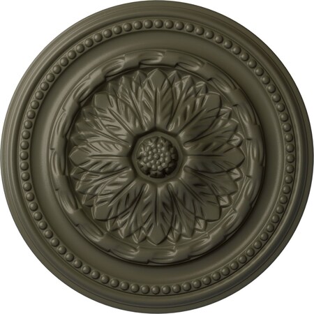Ekena Millwork Chester Ceiling Medallion (Fits Canopies up to 2 1/4"), Hnd-Painted Witch Hazel, 15 3/4"OD x 1 7/8"P CM15CHWHF
